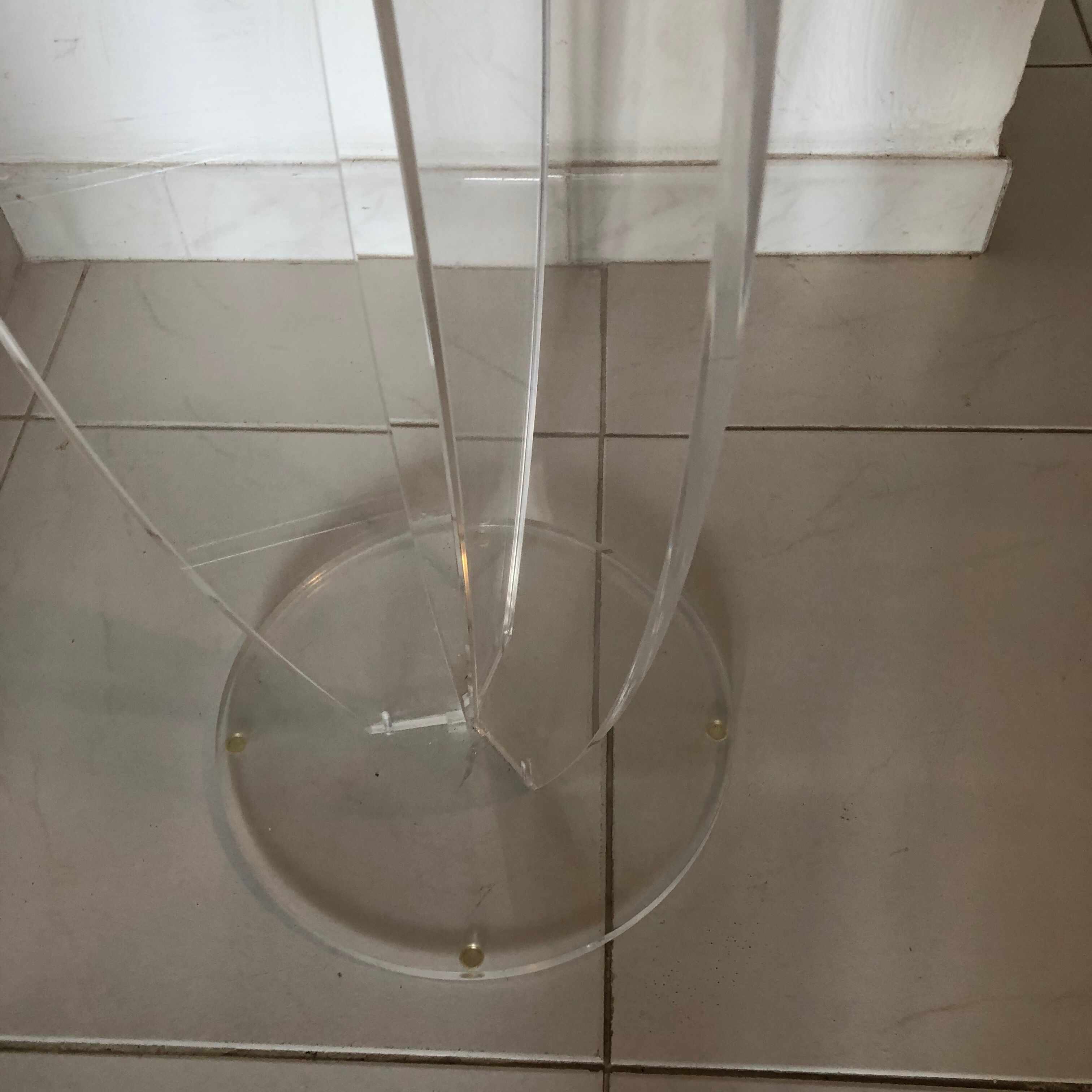 Guéridon plexiglass vintage