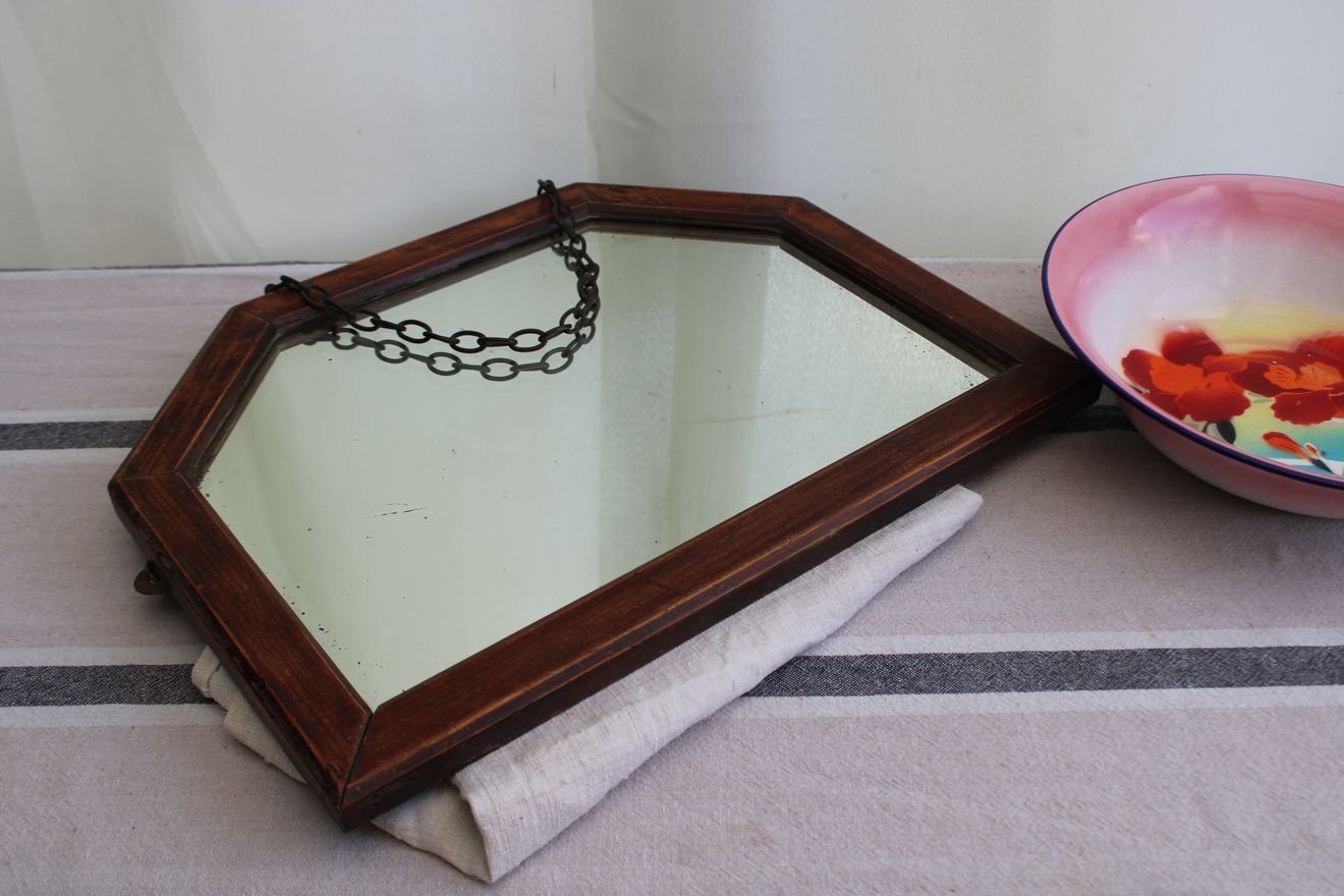 Wooden mirror