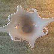 Vintage pink glass paste cup
