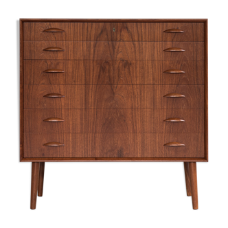 Danish chest of 6 drawers by Johannes Sorth for Nexø 1960s