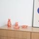 Set of artistic glass items, Italian design, 1970s, production: Italy