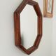 Vintage Italian octagonal mirror from the 70s 47*40cm