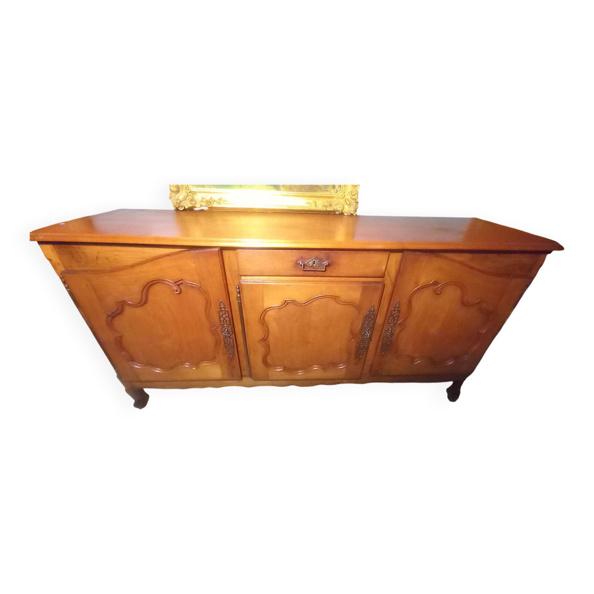 Louis XV oak and cherry wood sideboard