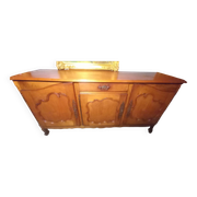 Louis XV oak and cherry wood sideboard
