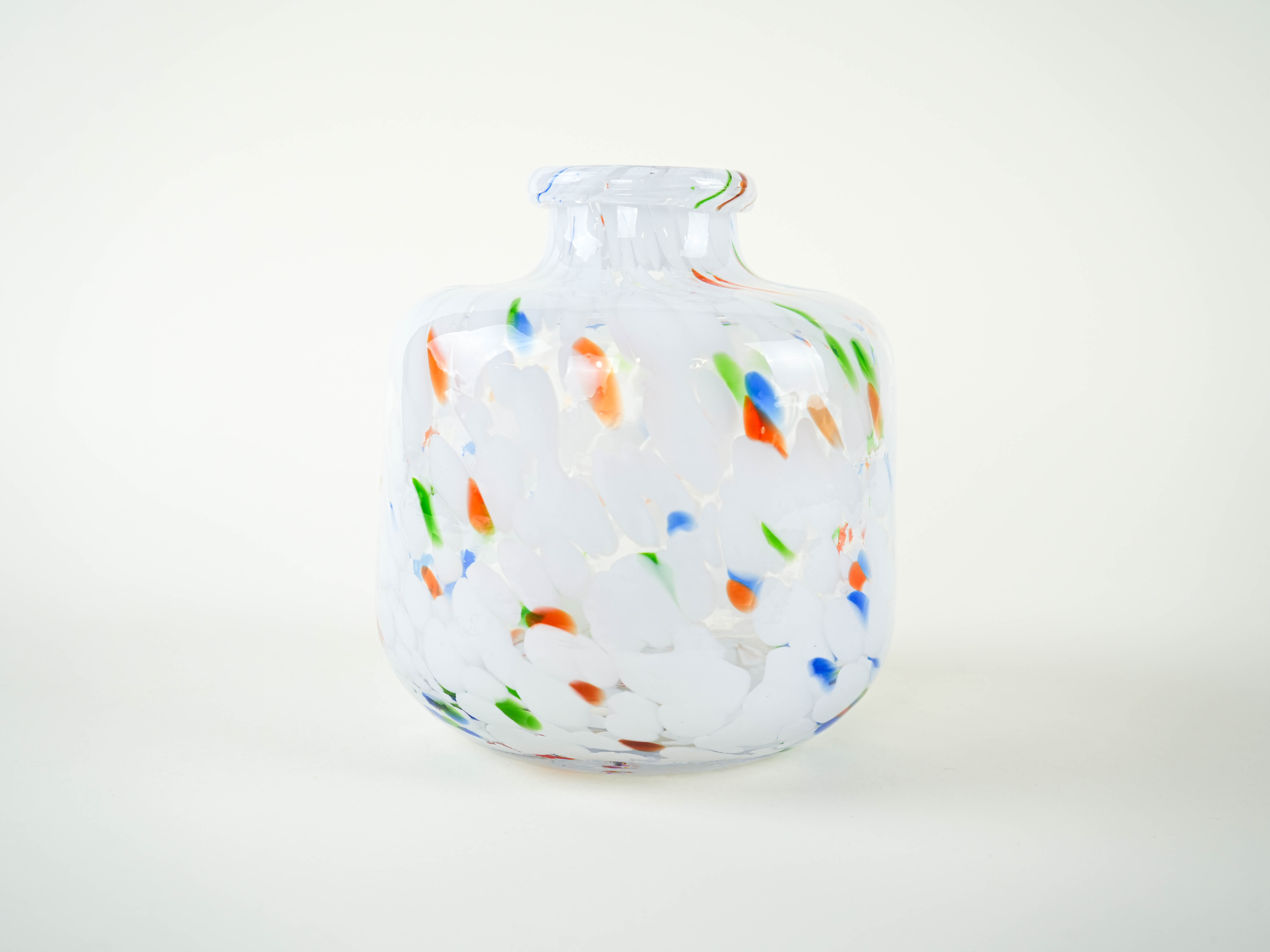Mosaic glass vase, Danish design, 1970s, made in Denmark