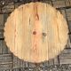 Solid pine tripod coffee table, raw, 1960