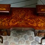 "Dutch Table Marquetry Flowers end of 19th beginning of 20th