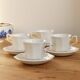 4 tasses et sous-tasses vintage Johnson Brothers motif Perle