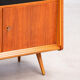 Vintage scandinavian buffet 1960 teak & glass