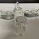 Set of 4 Schneider France crystal candle holders from the 1970s.