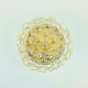 Large Mid-Century Amber Bubble Glass Ceiling Light by Helena Tynell, 1960s