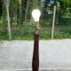 Vintage turned solid wood floor lamp from the 20th century.
