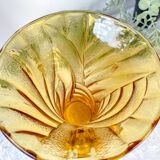 Vintage amber glass vase