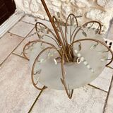 "Leaf" chandelier with opalescent gable