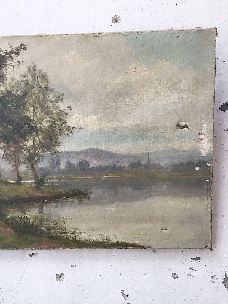 Landscape oil canvas