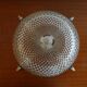 Glass chandelier antique vintage diamond tip. Two fires.