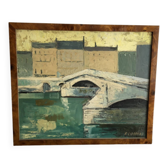 R. Lidoreau The new bridge, Paris