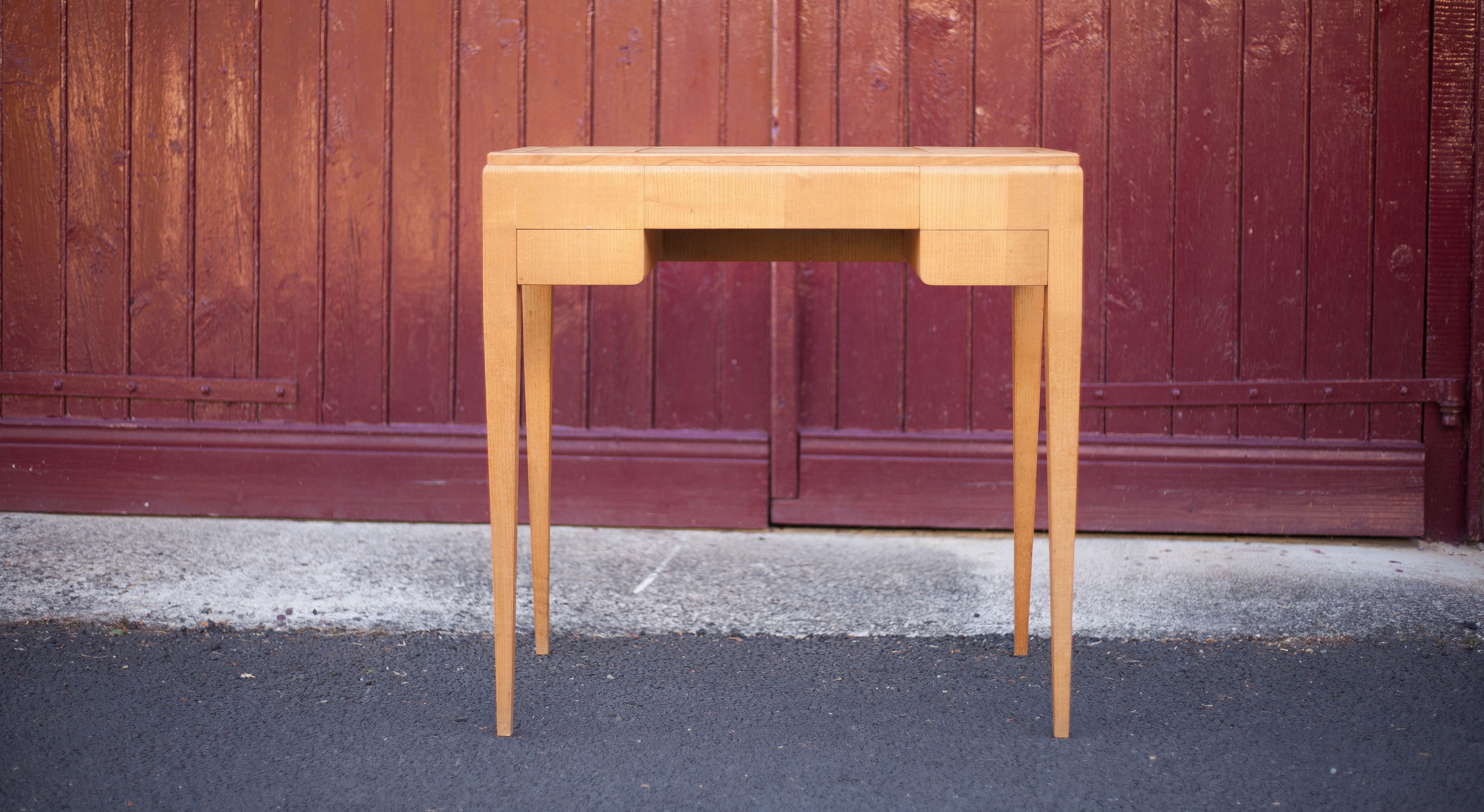 Wood desk, wood console
