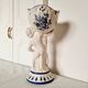Vase de sculpture de chérubin Capodimonte peint à la main