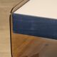 Table de chevet vintage style Michel Dumas en plexiglass, 1970