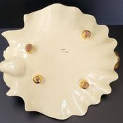 IMPORTANT ITALIAN CERAMIC FRUIT BOWL 1960 FISH UNDER SHELL