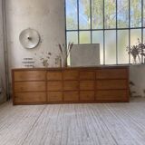 XXL golden oak craft furniture from the 50s
