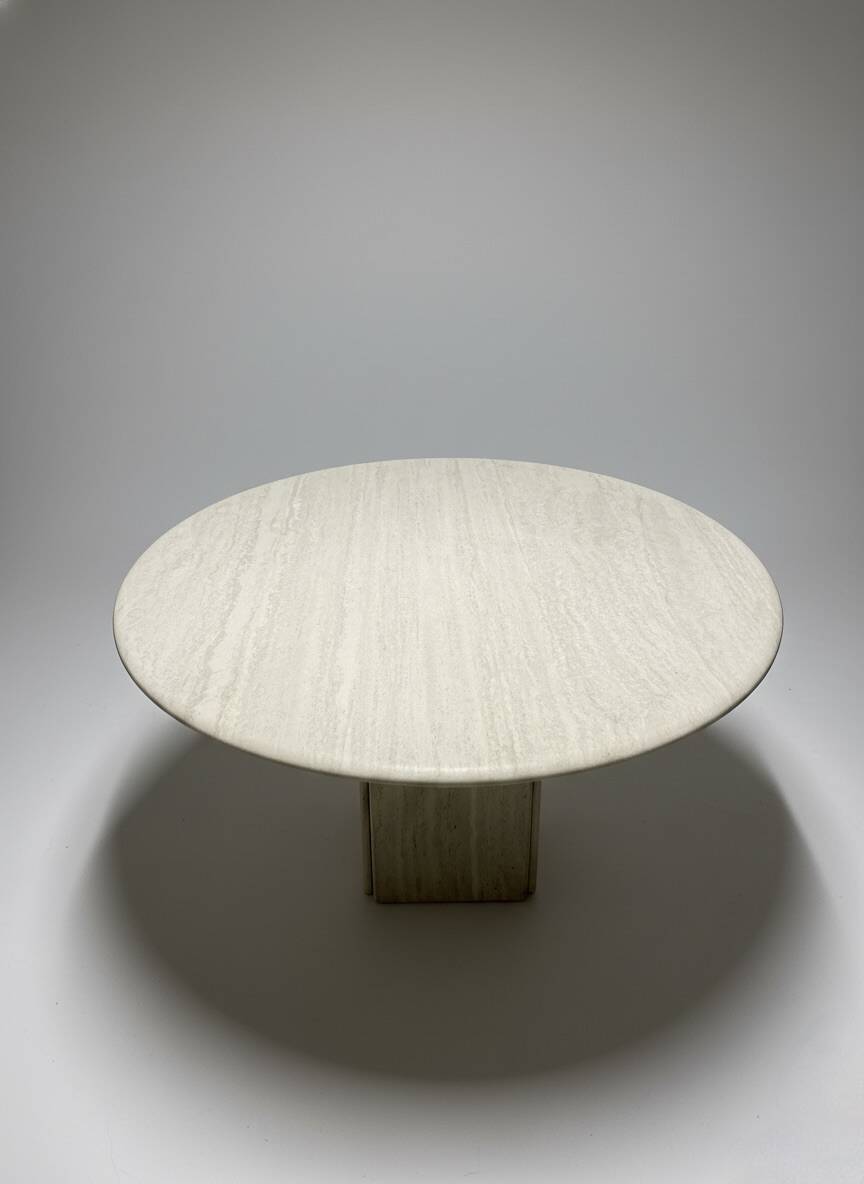 Round dining table by Claude Berraldacci. 1990s. France.