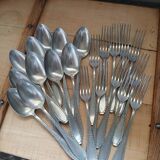 Antique cutlery set for 22 place settings