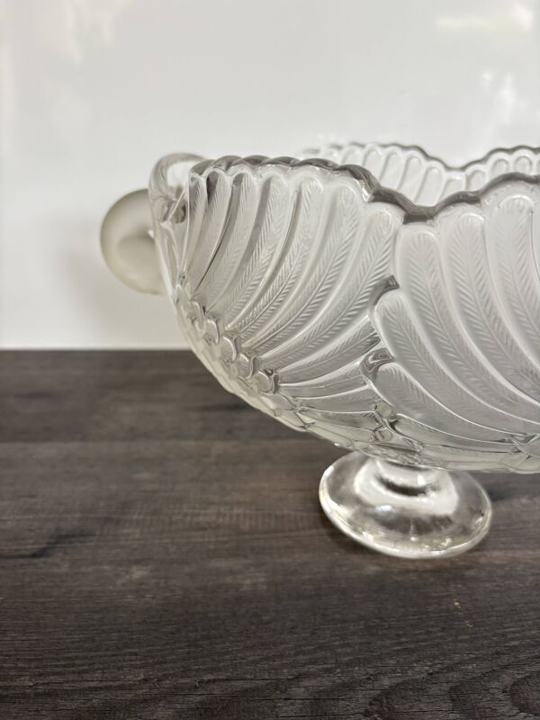 Coupe en verre pressé moulé Art Déco – France 1930