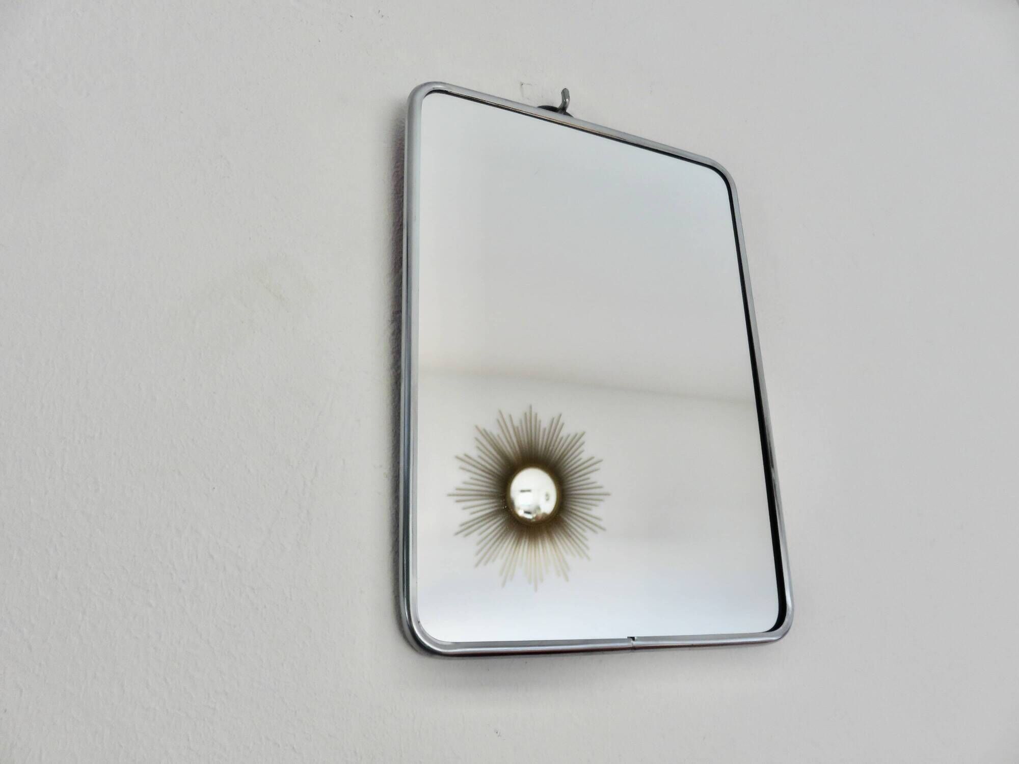 Vintage barber's or hairdresser's mirror, for standing or hanging, from the 1950s-60s.