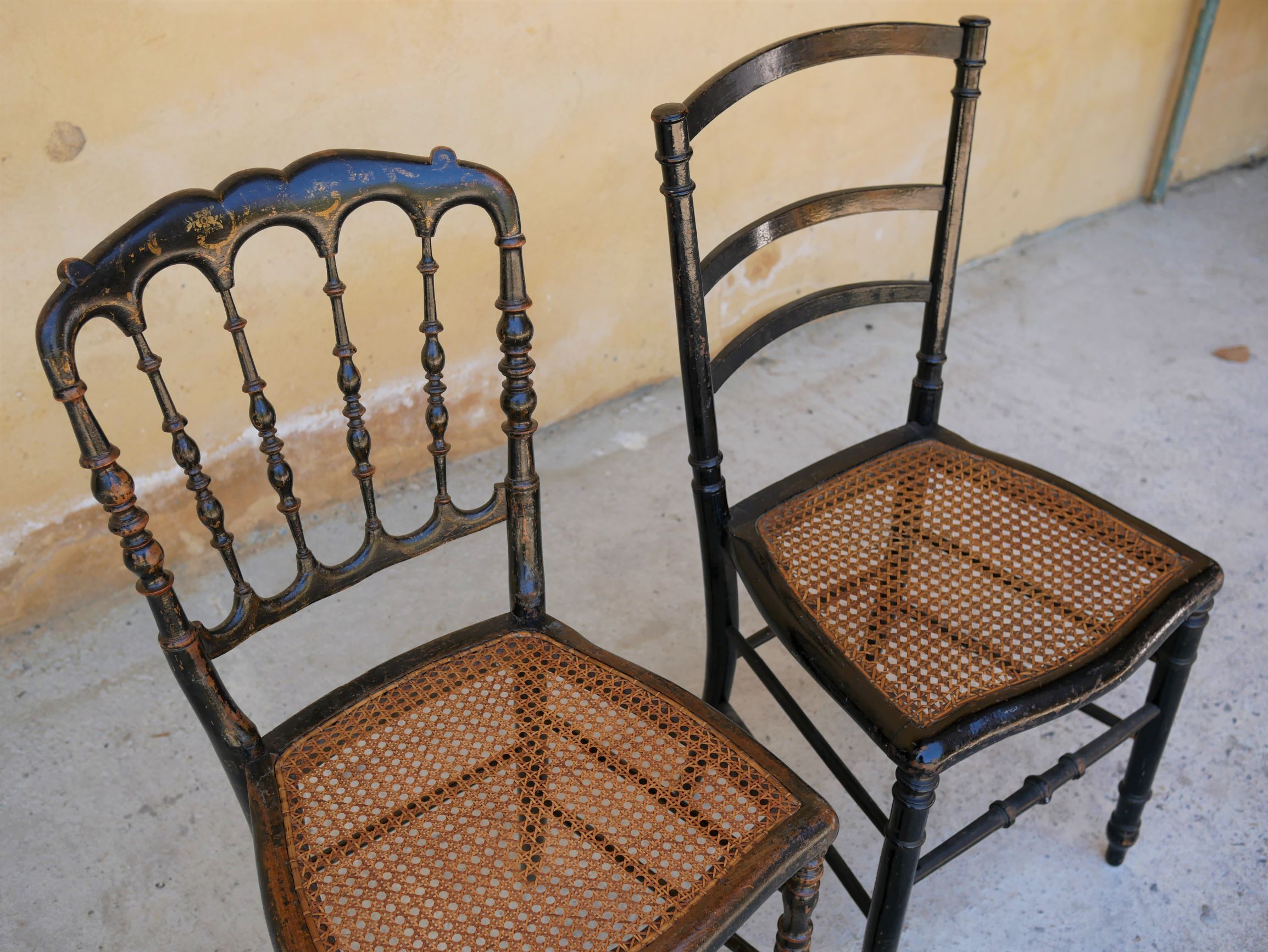 Napoleon III Chair in wood and cannage, twenties