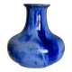 Grand vase Grés flammé bleu vintage 1930