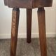 Tripod farmhouse stool in solid oak