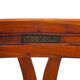 Set of 4 chairs in solid mahogany, vintage Art Nouveau, 1900