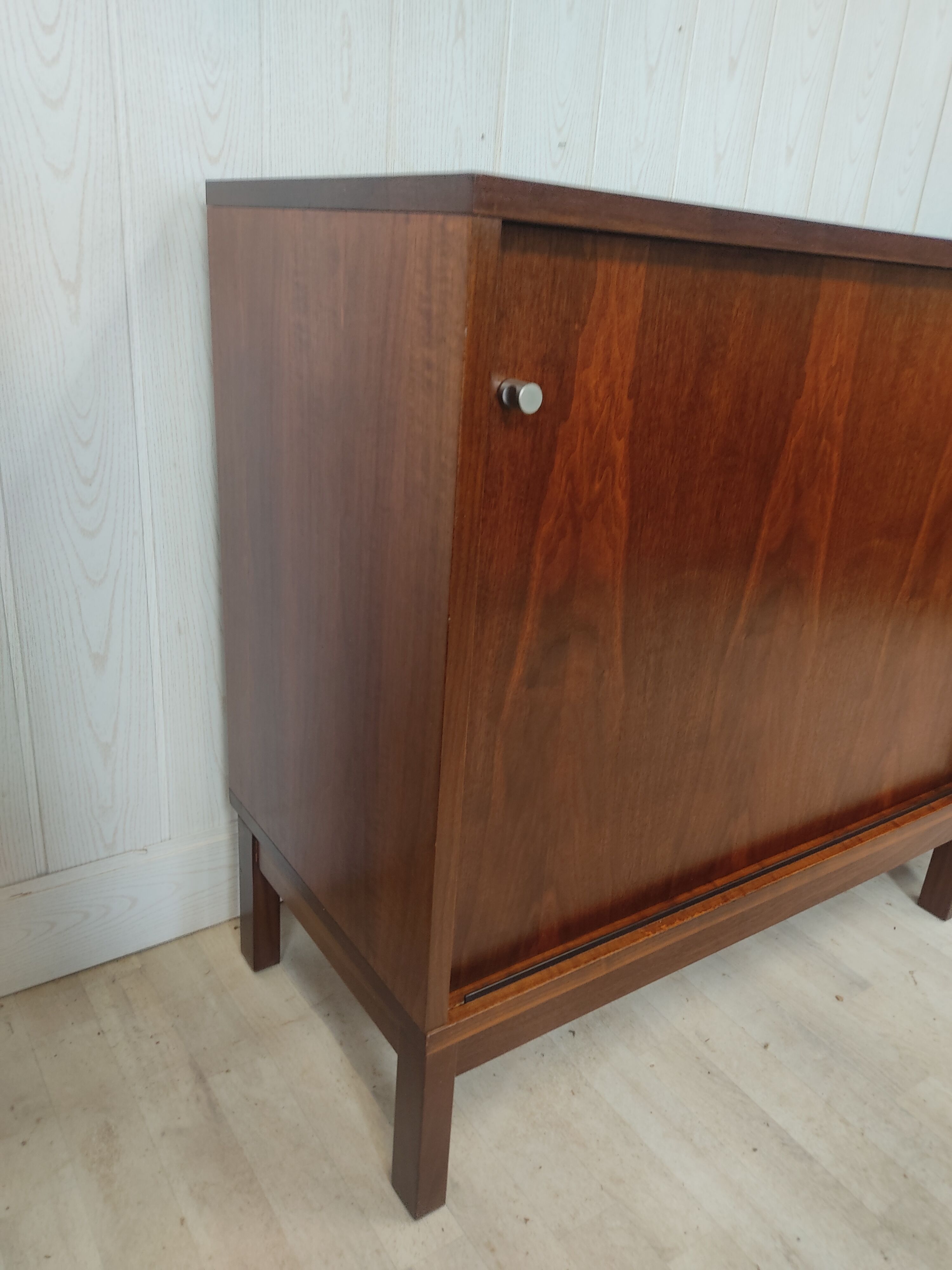 Vintage row walnut sliding doors