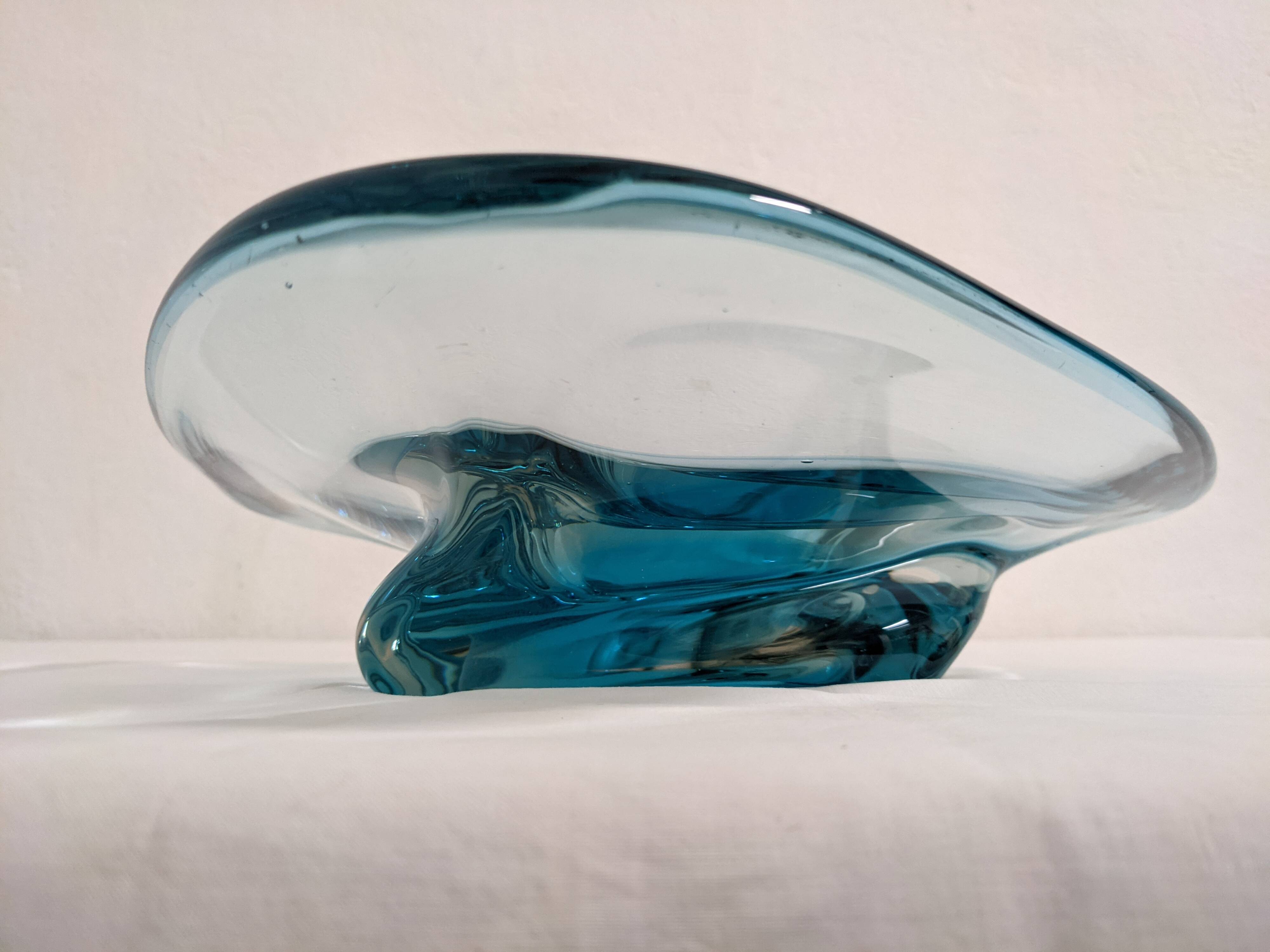 XL fruit bowl or pocket emptier in Murano glass, Italy circa 1970