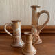 Stoneware candle holders