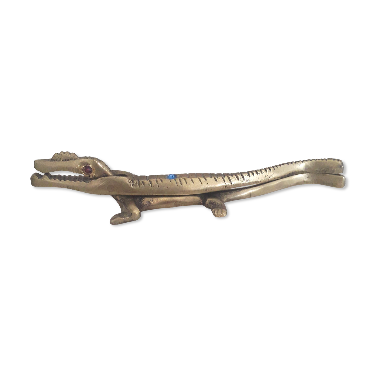 Vintage Nutcracker - Brass Crocodile - 1970