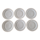 Bernardaud in Limoges - Set of 6 flat plates - Louis XV model