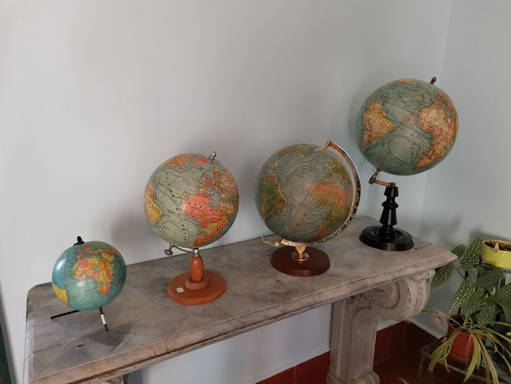 Earth Globe Forest end 19th H39 cm