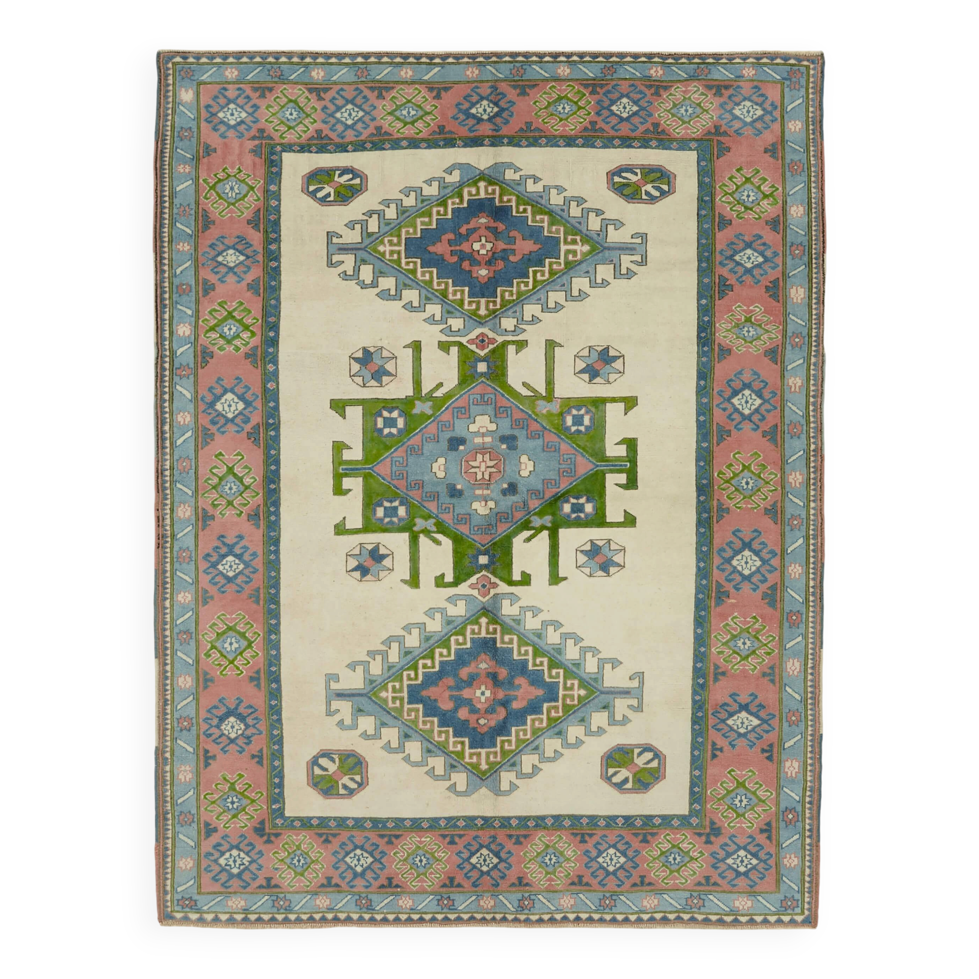 Turkish Vintage Anatolian Rug 211 cm x 274 cm