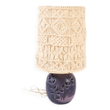 Ceramic and macramé lamp