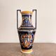 Ancient Double-Handled Vase Faience Gien Renaissance Model Italian Majolica
