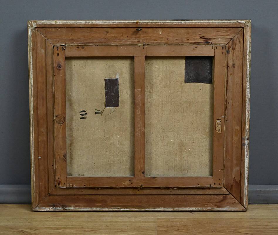 Tableau "Fishing Memory" signed L. Henry – late 19th century