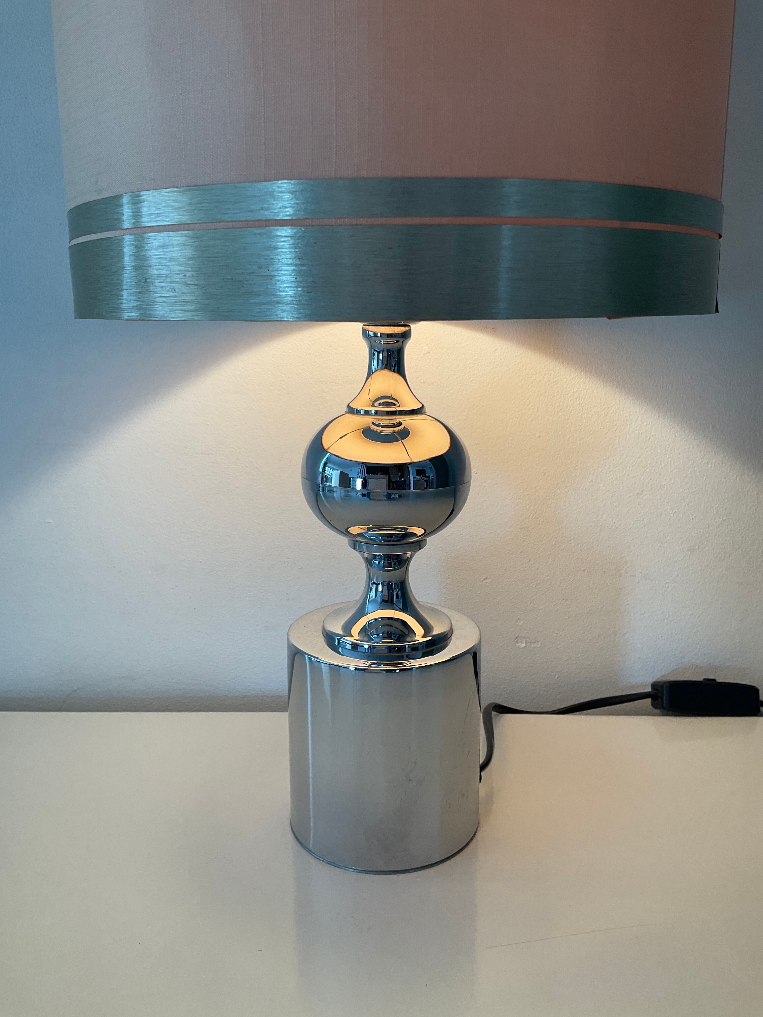 Vintage lamp in chrome metal 70s