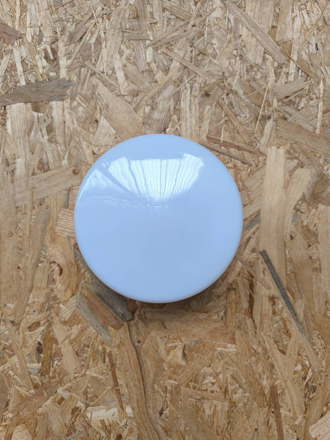 White opaline ceiling light 1970