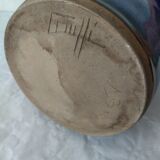 Vinaigrier in blue ceramic signed Couffil