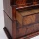 Secretary - Hand polished mahogany - Flame structure - 4 drawers - Year 1840s