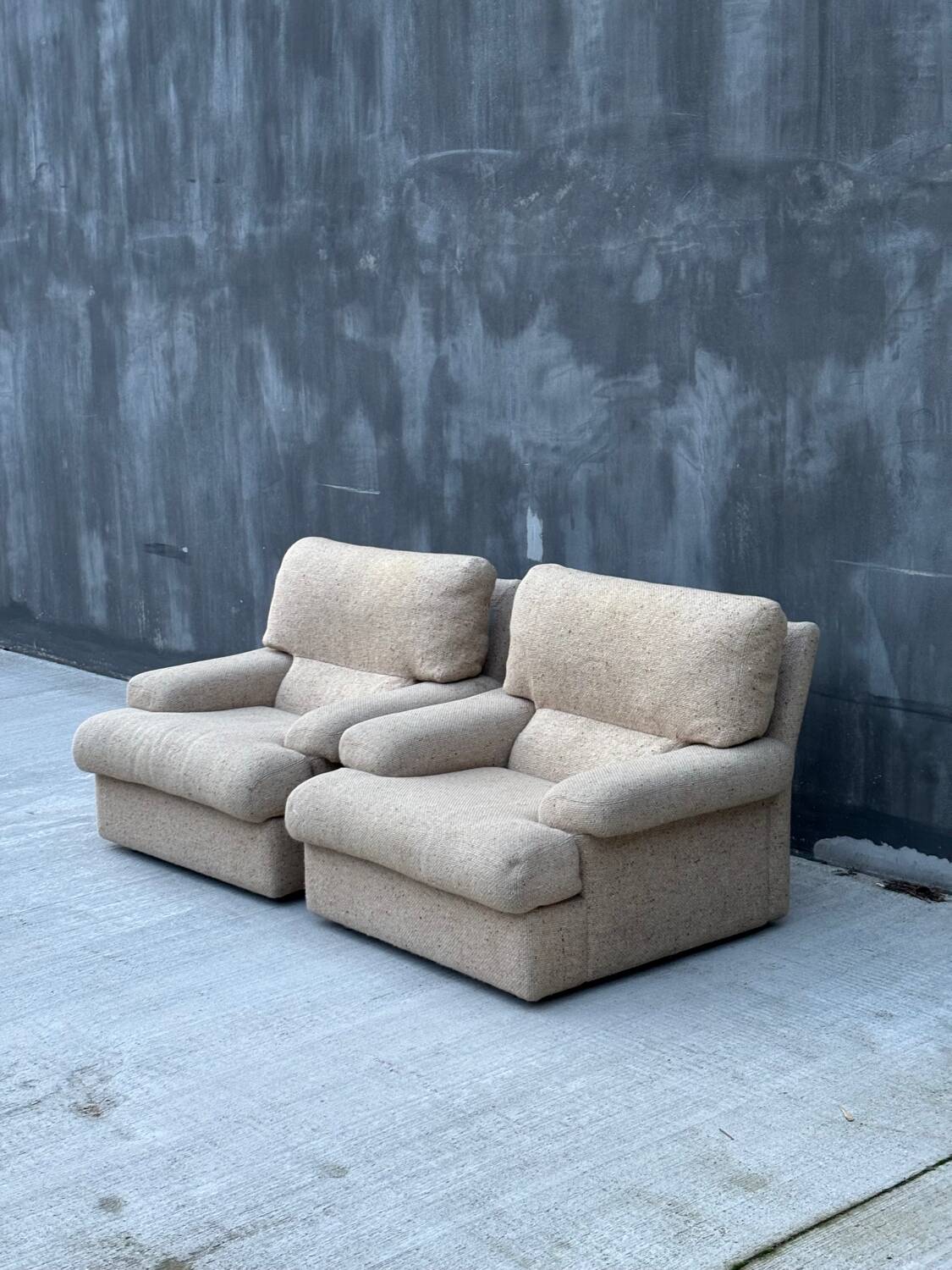 Paire de fauteuils, années 70-80