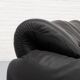 Black leather Cassina Maralunga sofa, 1970s